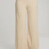 Shop Laurel White Pinstripe Trouser Women Loungewear | Bottoms