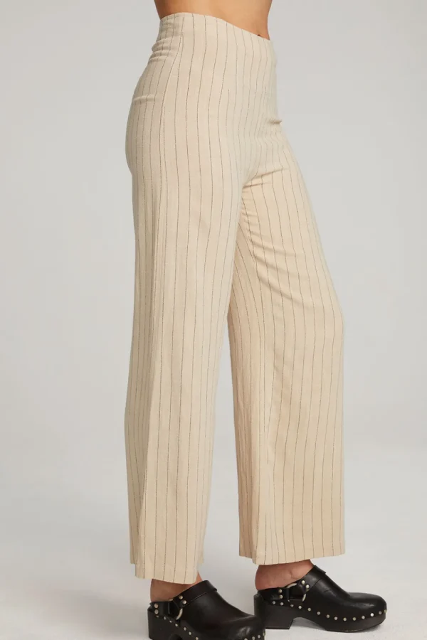 Shop Laurel White Pinstripe Trouser Women Loungewear | Bottoms