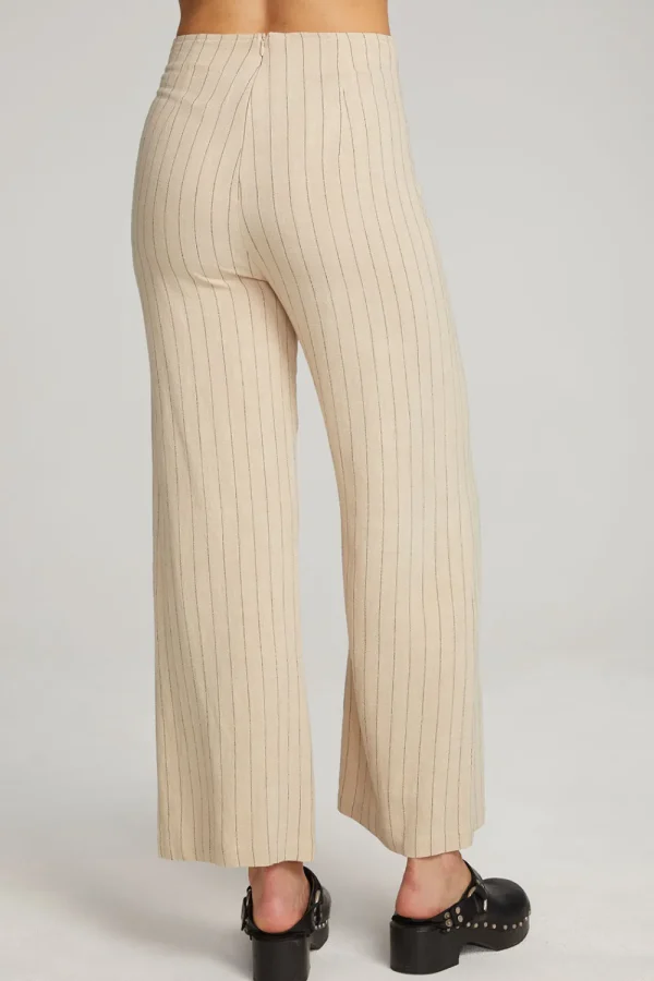 Shop Laurel White Pinstripe Trouser Women Loungewear | Bottoms