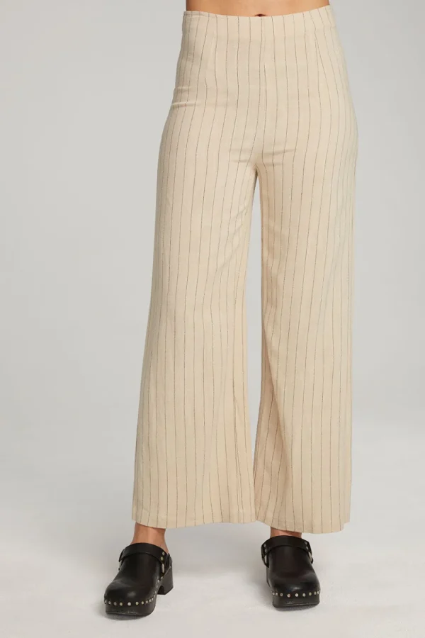 Shop Laurel White Pinstripe Trouser Women Loungewear | Bottoms
