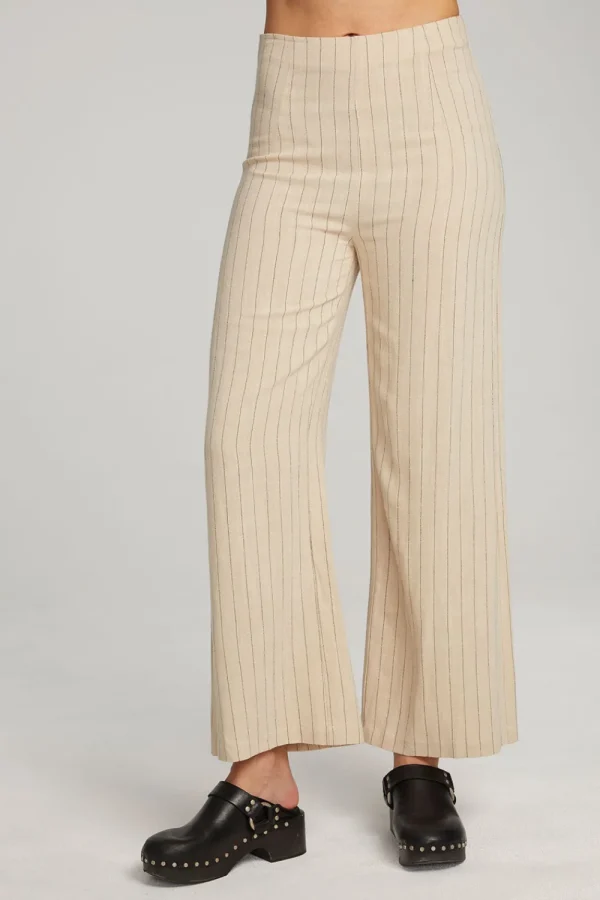 Shop Laurel White Pinstripe Trouser Women Loungewear | Bottoms