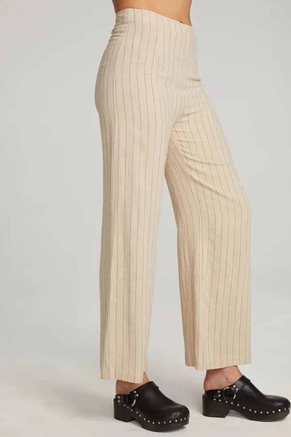 Shop Laurel White Pinstripe Trouser Women Loungewear | Bottoms