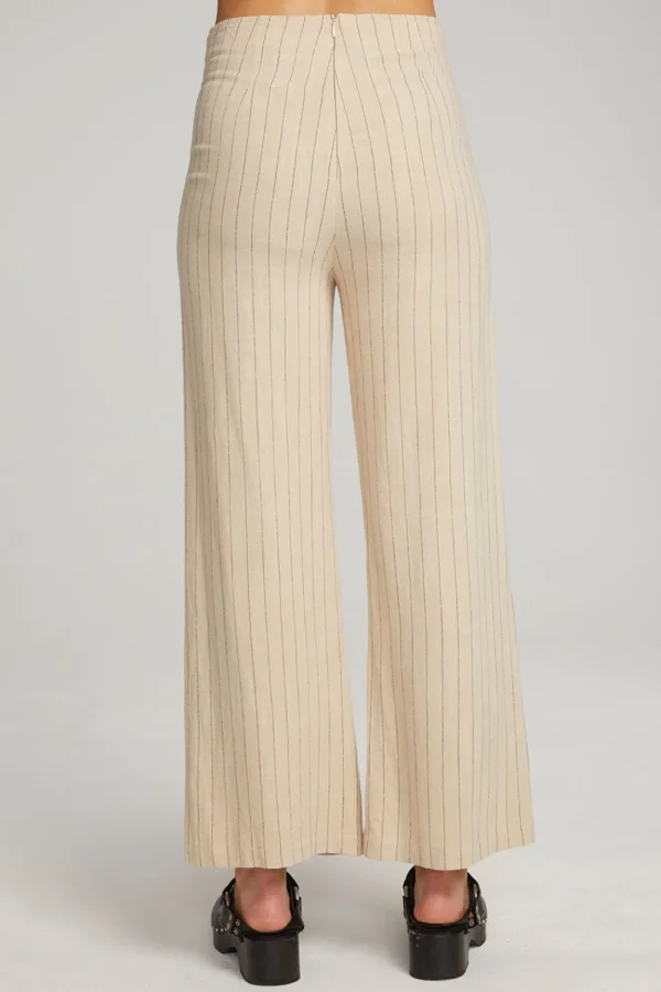 Shop Laurel White Pinstripe Trouser Women Loungewear | Bottoms