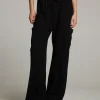 Hot Lee True Black Trouser Women Loungewear | Bottoms