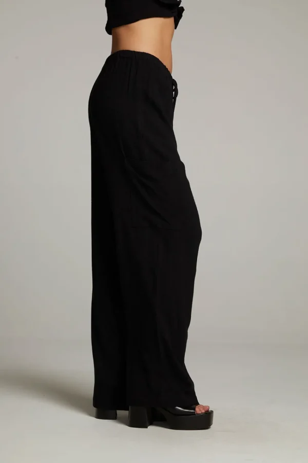 Hot Lee True Black Trouser Women Loungewear | Bottoms
