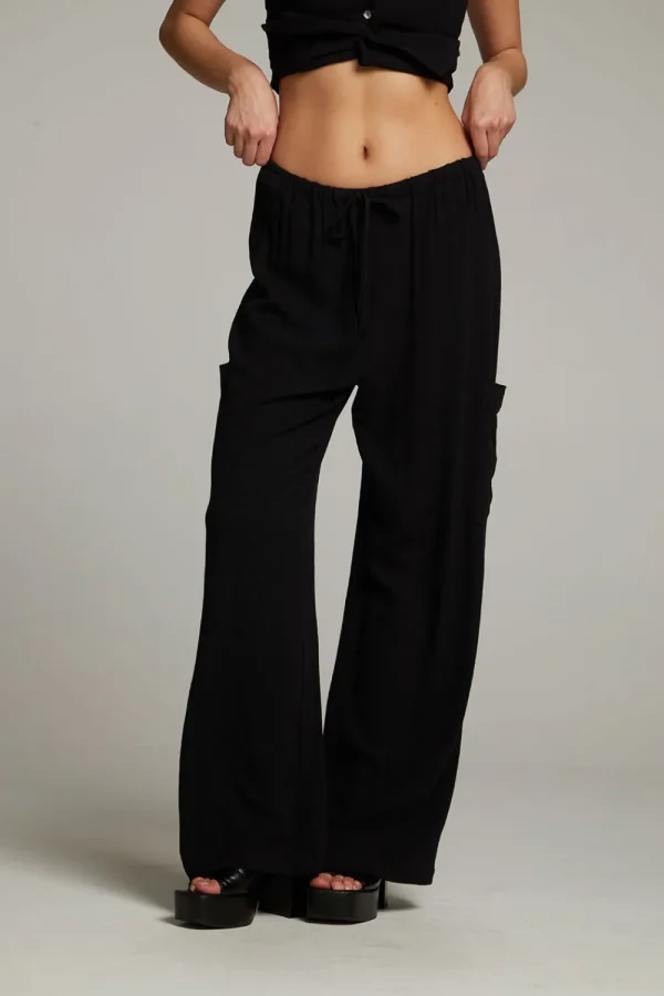 Hot Lee True Black Trouser Women Loungewear | Bottoms