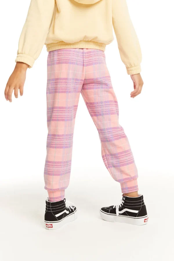 Fashion Leila Cotton Candy Plaid Jogger Kids Girls