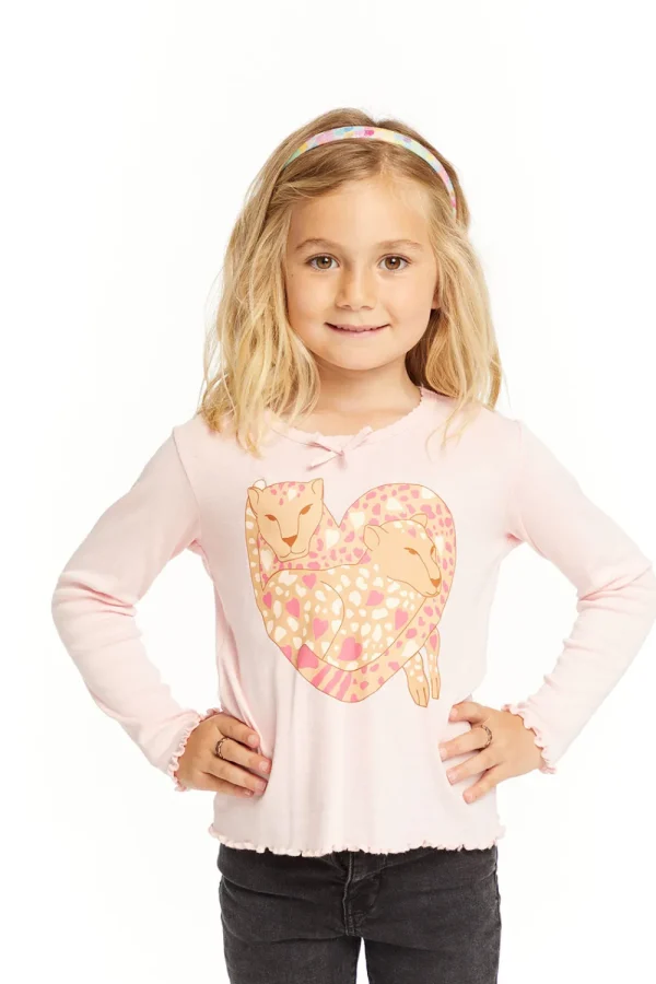 Best Leopard Love Long Sleeve Kids Girls