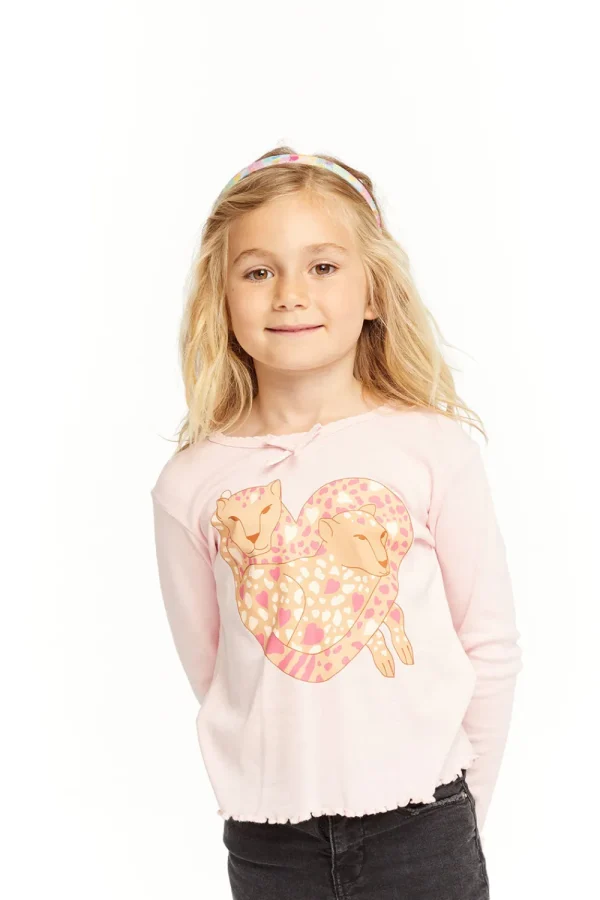 Best Leopard Love Long Sleeve Kids Girls