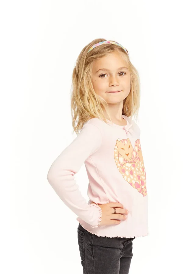 Best Leopard Love Long Sleeve Kids Girls