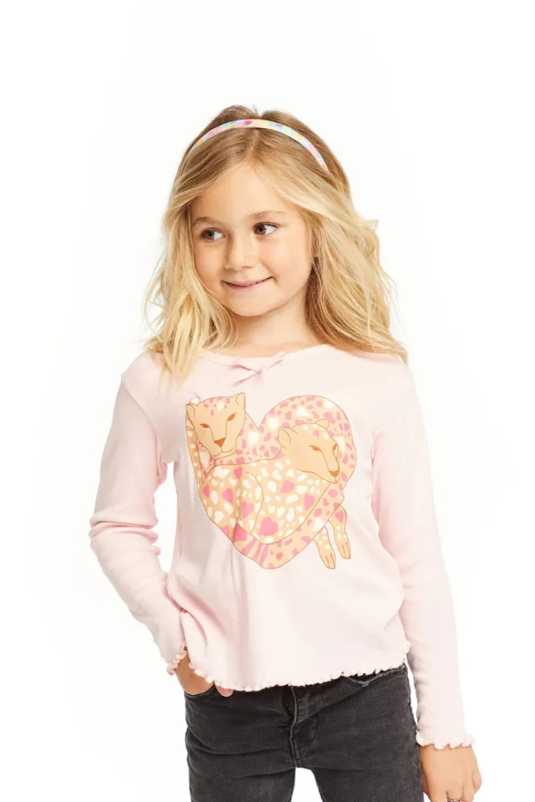Best Leopard Love Long Sleeve Kids Girls