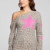 New Leopard Star Long Sleeve Women Loungewear | Graphics