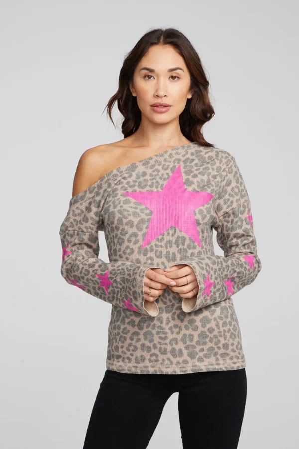New Leopard Star Long Sleeve Women Loungewear | Graphics