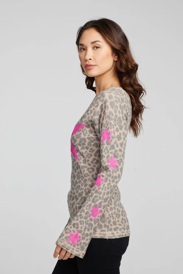 New Leopard Star Long Sleeve Women Loungewear | Graphics