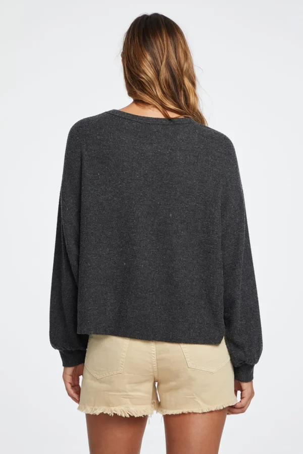 Best Sale Lesh Long Sleeve Tee - Black Onyx Women Loungewear
