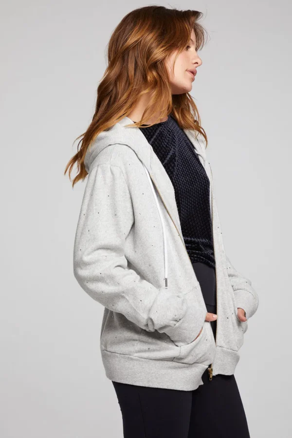 Sale Lex Heather Grey Zip Up Hoodie Women Outerwear | Loungewear