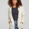 Store Lex Oatmeal Zip Up Hoodie Women Outerwear | Loungewear