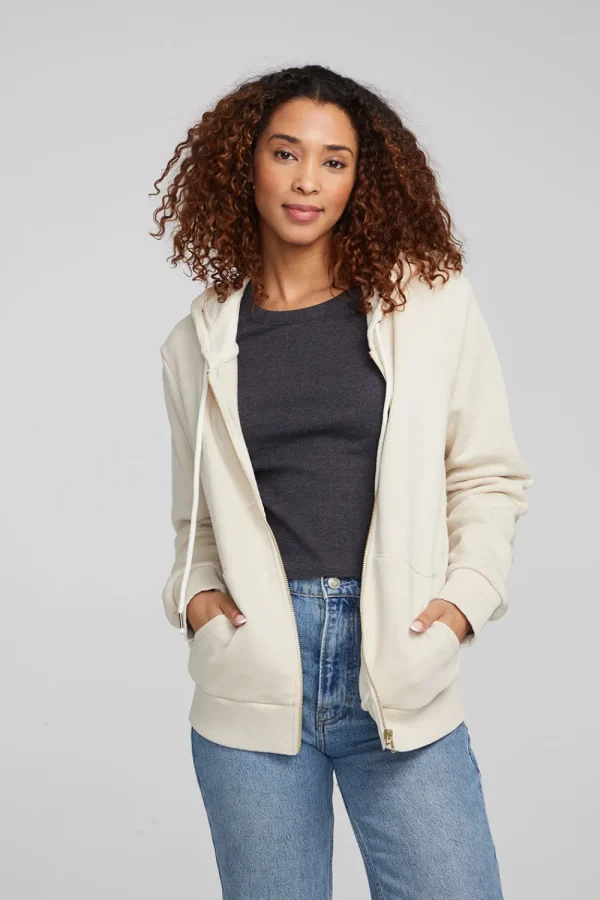 Store Lex Oatmeal Zip Up Hoodie Women Outerwear | Loungewear