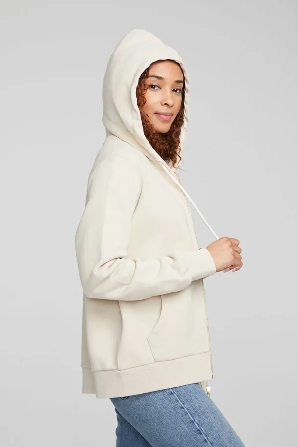 Store Lex Oatmeal Zip Up Hoodie Women Outerwear | Loungewear