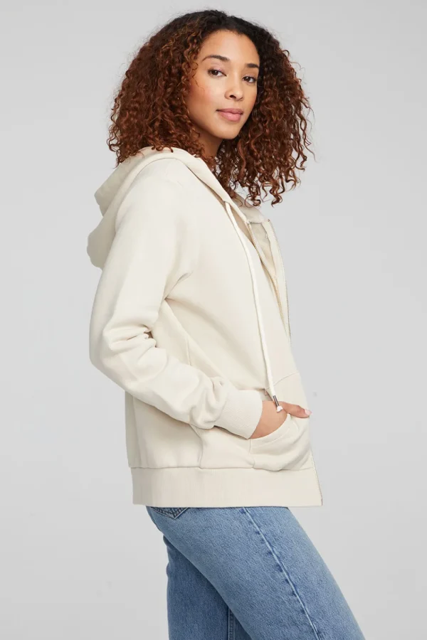 Store Lex Oatmeal Zip Up Hoodie Women Outerwear | Loungewear