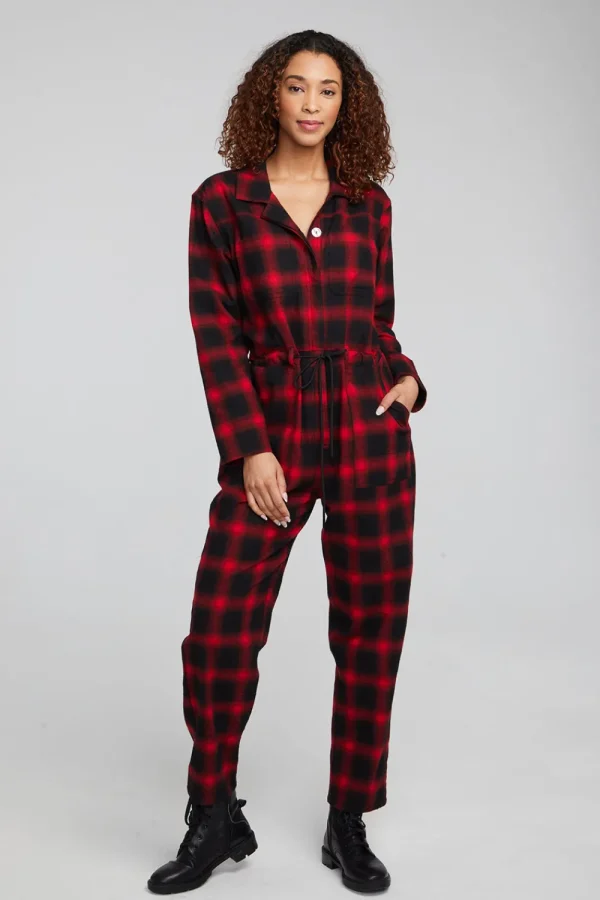 Discount Lexi Sunset Plaid Jumpsuit Women Loungewear | Bottoms