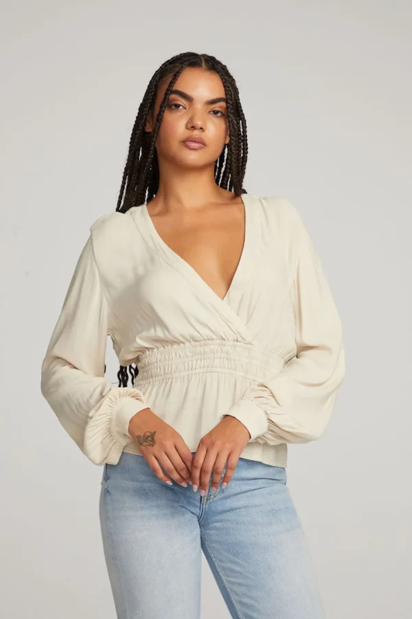 Shop Liberty Bark-White Blouse Women Loungewear | Tops