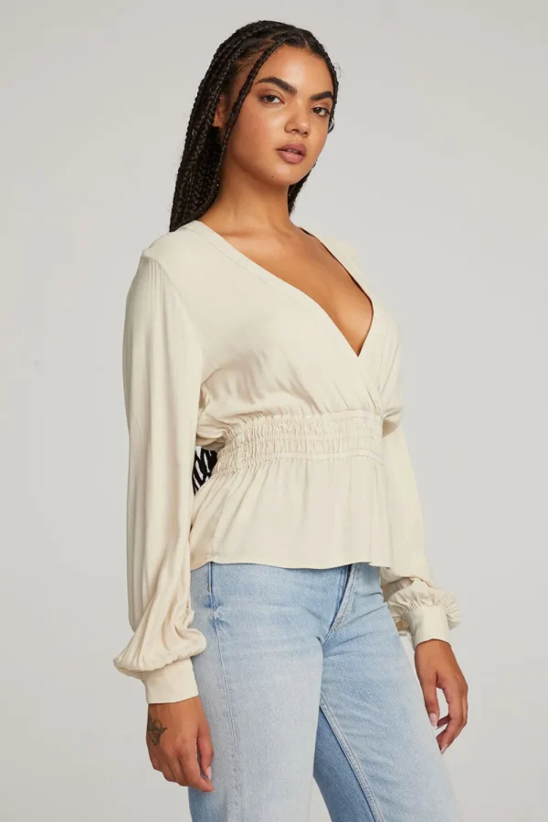 Shop Liberty Bark-White Blouse Women Loungewear | Tops
