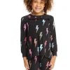 Flash Sale Lightning Bolts Long Sleeve Kids Girls