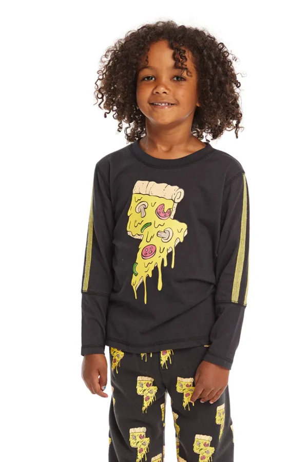 Best Lightning Pizza Long Sleeve Pullover Kids/BOY Boys