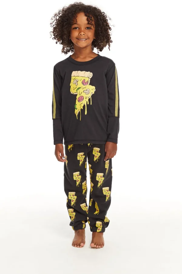 Best Lightning Pizza Long Sleeve Pullover Kids/BOY Boys
