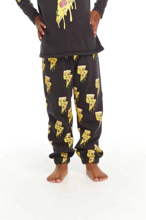 Outlet Lightning Pizzas Cotton Fleece Pants Kids/BOY Boys
