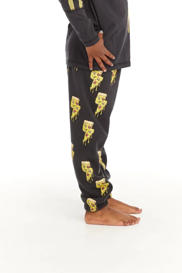 Outlet Lightning Pizzas Cotton Fleece Pants Kids/BOY Boys