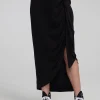 Shop Lindsay Shadow Black Midi Skirt Women Loungewear | Bottoms