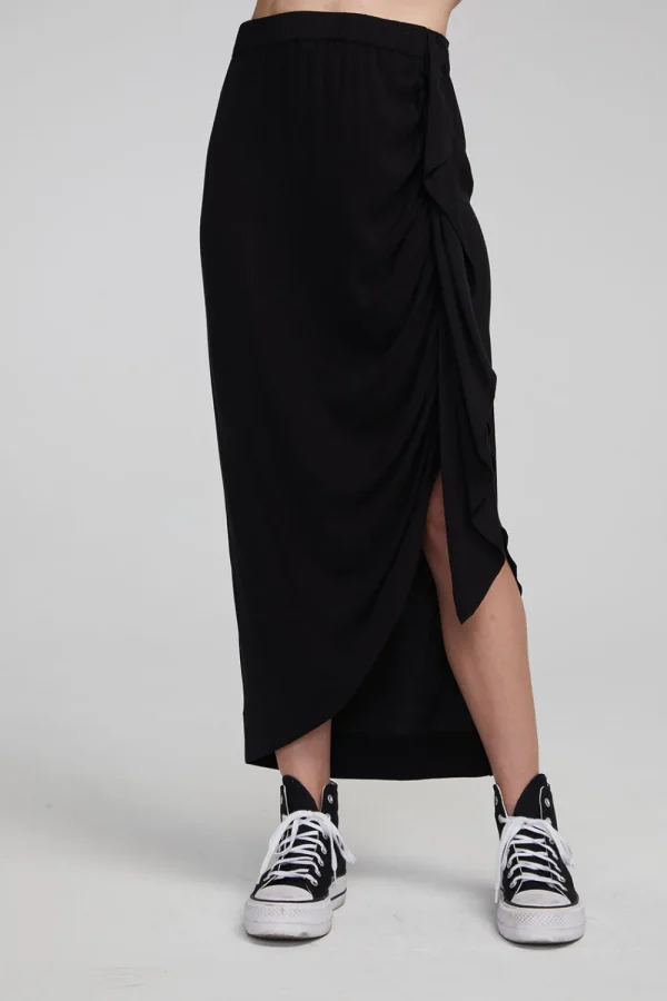 Shop Lindsay Shadow Black Midi Skirt Women Loungewear | Bottoms