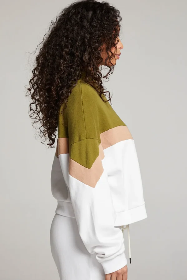 Sale Liz Sand Color Block Pullover Women Loungewear | Tops