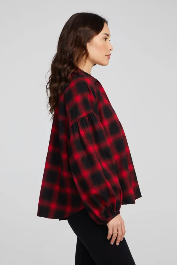 Clearance Lola Sunset Plaid Blouse Women Loungewear | Tops