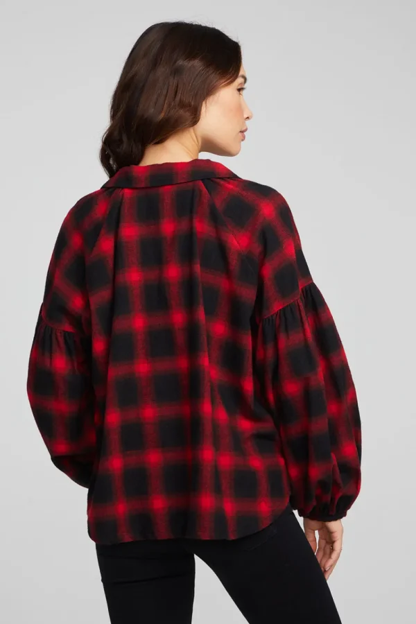 Clearance Lola Sunset Plaid Blouse Women Loungewear | Tops