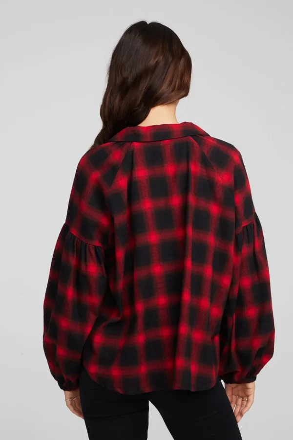 Clearance Lola Sunset Plaid Blouse Women Loungewear | Tops