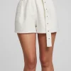 Cheap Lombard Starry White Short Women Loungewear | Bottoms