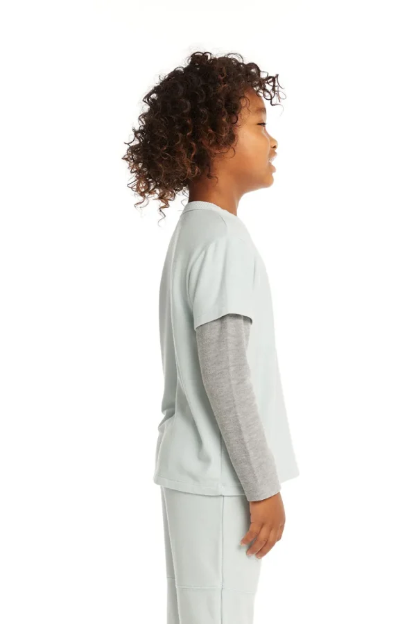 New Long And Short Sleeve Blue Bird Tee Kids/BOY Boys