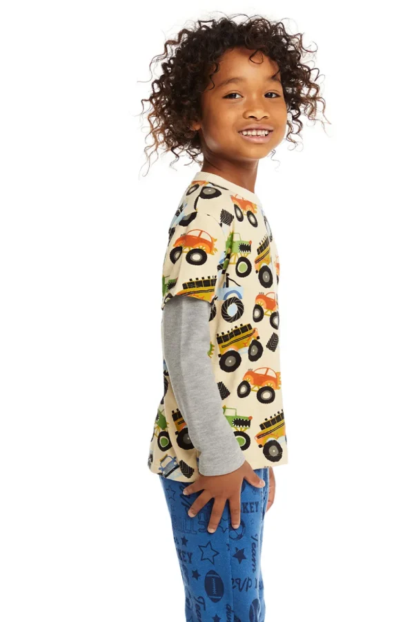 Discount Long And Short Sleeve Monster Truck Tee Kids/BOY Boys