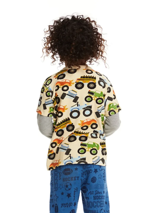 Discount Long And Short Sleeve Monster Truck Tee Kids/BOY Boys