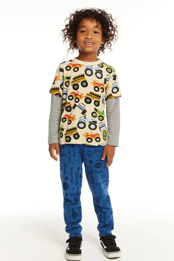 Discount Long And Short Sleeve Monster Truck Tee Kids/BOY Boys