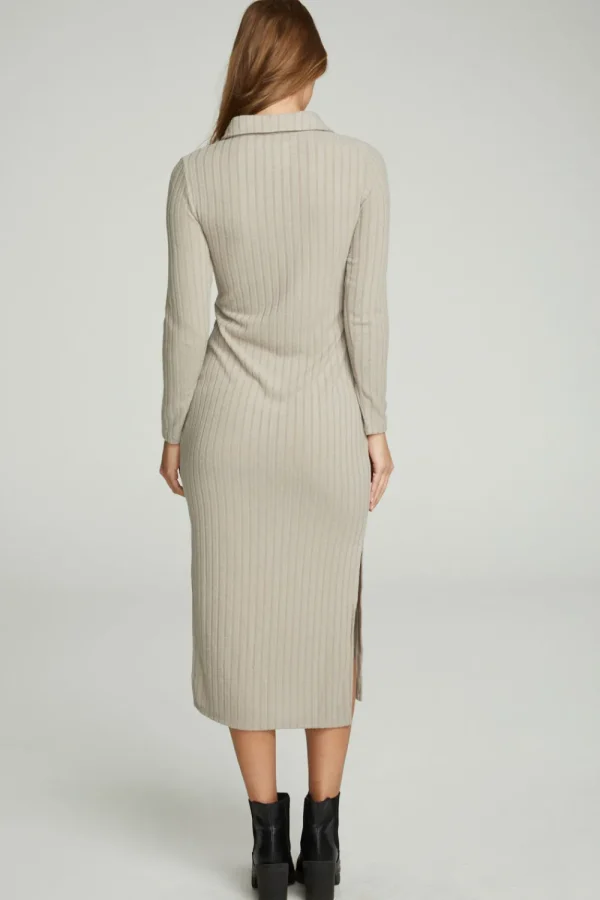 Clearance Long Sleeve Button Down Collar Dress Women Dresses