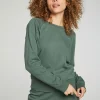 Flash Sale Long Sleeve Crew Neck Raglan Pullover Women Tops