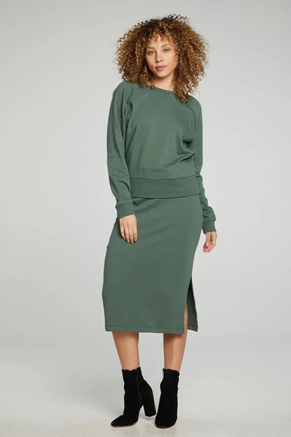 Flash Sale Long Sleeve Crew Neck Raglan Pullover Women Tops