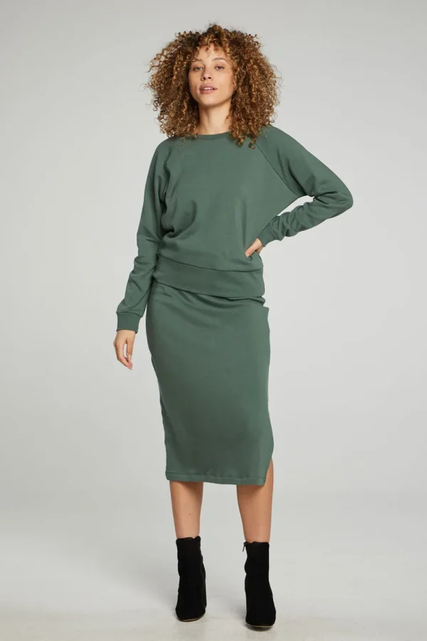 Flash Sale Long Sleeve Crew Neck Raglan Pullover Women Tops