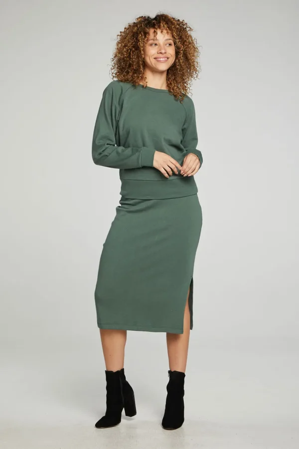Flash Sale Long Sleeve Crew Neck Raglan Pullover Women Tops