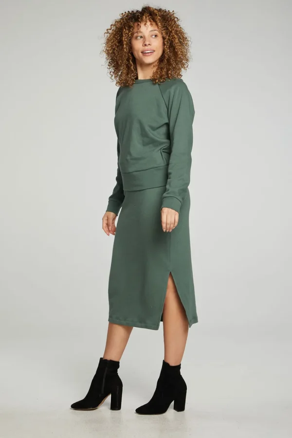 Flash Sale Long Sleeve Crew Neck Raglan Pullover Women Tops