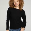 Outlet Long Sleeve Crew Neck Tee Women Tops
